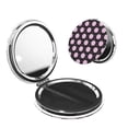 thumbnail image 1 of Picia Pink Groovy Disco Ball for Compact Vanity Mirror , Travel Makeup Mirror , Portable Magnifying Cosmetic Mirror for Daily, Work, Business-Round Shape, 1 of 9