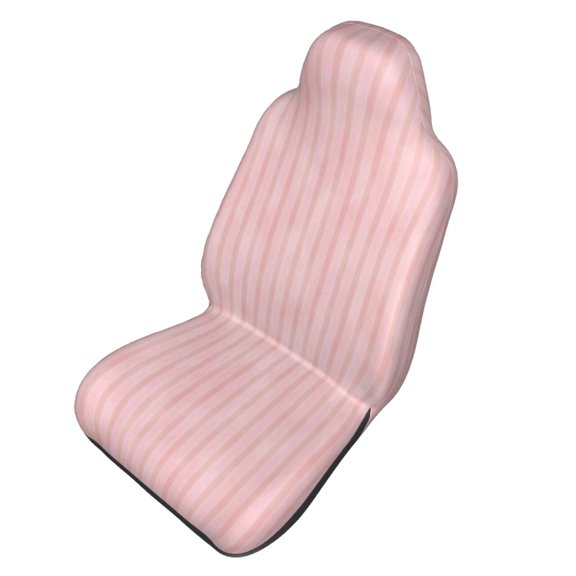 Picia Pink Stripes Print Waterproof Sweating Car Seat Cover for Post Gym Workout, Running, Beach and Hiking, Universal Fit Anti-Slip Bucket Seat Protector
