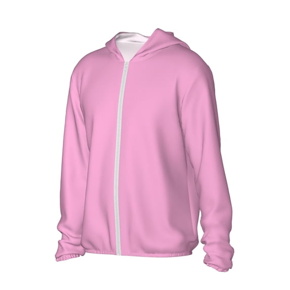 Picia Pink Women's Men's UPF 50+ Sun Protection Hoodie Shirt Long Sleeve SPF Fishing Outdoor UV Hiking Lightweight Shirts-Medium