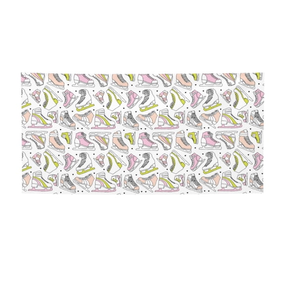 Picia Pink skates Pattern Party Banner, Festive Decoration, Holiday Banner, Celebration Decor, Event Banner, Reusable Party Banner-Small