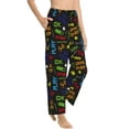 thumbnail image 1 of Picia Pixel Game Womens Soft Woven Cotton Elastic Waistband Sleep Pajama Pant Lounge Sleep Pant With Pockets And Drawstring-X-Large, 1 of 9