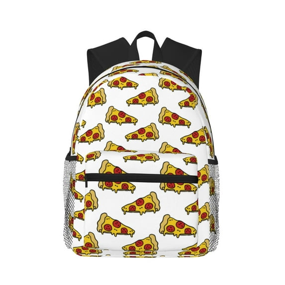 Picia Pizza Large Capacity Backpack Classic Style Backpack Casual Backpack Water-Resistant School Work Travel Outdoor Backpack