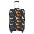 thumbnail image 1 of Picia Plaid Dachshund Luggage Protector Cover Thicken Suitcase Protector Cover Fit 18-32 Inch Luggage-X-Large, 1 of 9