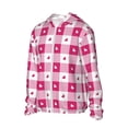 thumbnail image 1 of Picia Plaid Heart Women's Men's UPF 50+ Sun Protection Hoodie Shirt Long Sleeve SPF Fishing Outdoor UV Hiking Lightweight Shirts-Medium, 1 of 9
