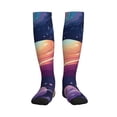 thumbnail image 1 of Picia Planet Pastel Galaxy Printed Sports Compression Socks - 15-20mmHg Graduated Compression, High-Performance Soft and Breathable Socks for Men and Women, 1 of 5