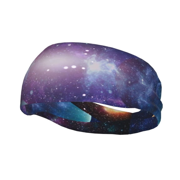 Picia Planets Stars And Galaxies1 Print Mens Running Headband,Mens Sweatband Sports Headband for Running,Cycling,Basketball,Yoga,Fitness Workout