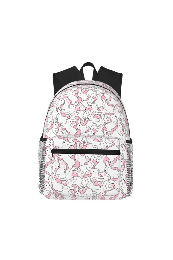 Playing Rabbit Large Capacity Backpack Classic Style Backpack Casual Backpack Water-Resistant School Work Travel Outdoor Backpack