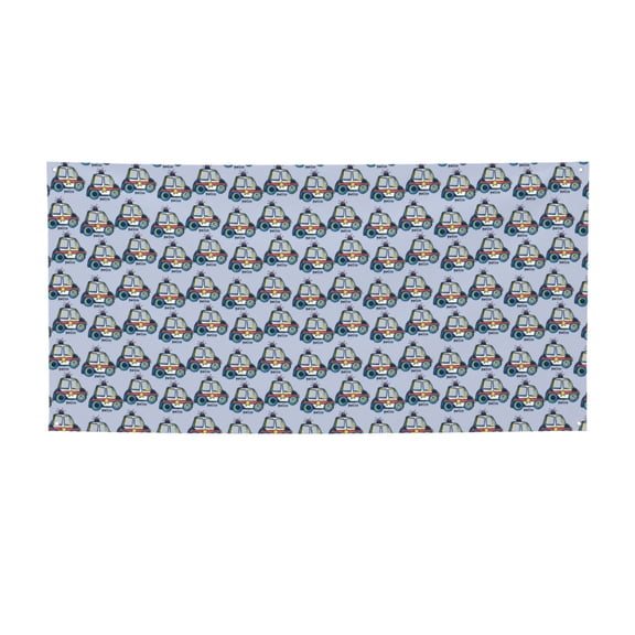 Picia Police Car Pattern Party Banner, Festive Decoration, Holiday Banner, Celebration Decor, Event Banner, Reusable Party Banner-Medium