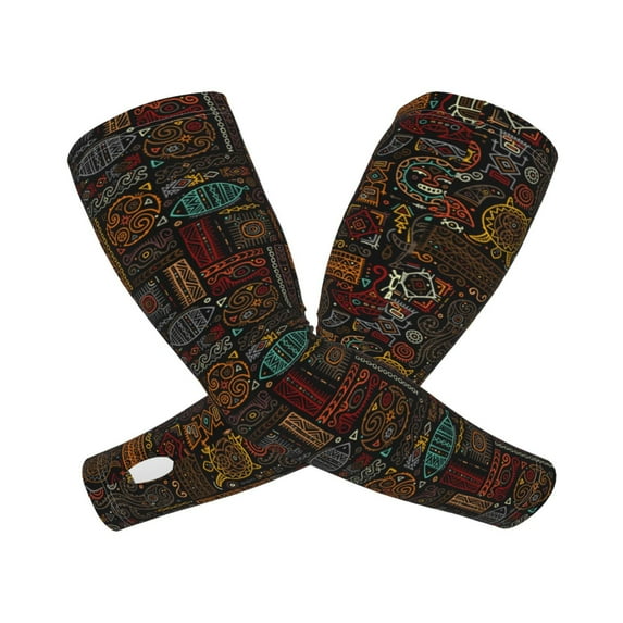Picia Polynesian Turtles Arm Sleeves for Men and Women - Tattoo Cover Up UPF 50+ Cooling Sports Sleeve for Basketball Golf Football-One Size