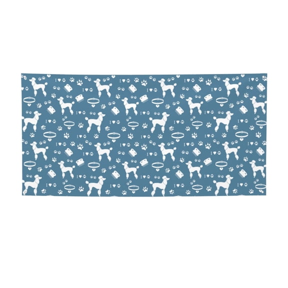 Picia Poodle Dog Pattern Party Banner, Festive Decoration, Holiday Banner, Celebration Decor, Event Banner, Reusable Party Banner-Small