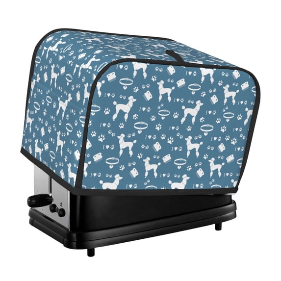 Picia Poodle Dog Print 2 Slice Toaster Cover , Toaster Protector Dustproof Kitchen Appliance Cover, Kitchen Appliance Dustproof Protector