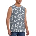 thumbnail image 1 of Picia Poodle Dog mens Cotton Tank Undershirts , Moisture-wicking Ribbed Tanks, Lightweight Cotton Tank Undershirts-Large, 1 of 8