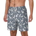 thumbnail image 1 of Picia Poodle Dog pattern Mens Swim Trunks with Compression Liner Stretch Beach Shorts Quick Dry with Zipper Pockets No-Chafing Board Shorts-Large, 1 of 9