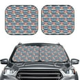 thumbnail image 1 of Picia Popcorn 2 Piece Car Windshield Sun Shade Foldable | Foldable Sun Shield for Front Window Blocks UV Rays and Keeps Your Vehicle Cool-, 1 of 7
