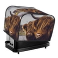 thumbnail image 1 of Picia Portrait Of Cow With Its Baby Cow Print 4 Slice Toaster Cover , Toaster Protector Dustproof Kitchen Appliance Cover, Kitchen Appliance Dustproof Protector, 1 of 7