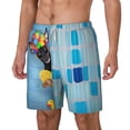 thumbnail image 1 of Picia Prague Ratter Dog in Bathtub pattern Mens Swim Trunks with Compression Liner Stretch Beach Shorts Quick Dry with Zipper Pockets No-Chafing Board Shorts-X-Large, 1 of 9