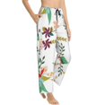 thumbnail image 1 of Picia Pretty Floral With Leaves Womens Soft Woven Cotton Elastic Waistband Sleep Pajama Pant Lounge Sleep Pant With Pockets And Drawstring-Large, 1 of 9