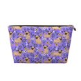 thumbnail image 1 of Picia Pugs and Flowers Printed Leather Travel Toiletry Bag,Cosmetic Organizer, Makeup Travel Bag, Durable Travel Pouch, Compact Toiletry Bag, Travel Accessories, 1 of 6