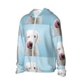 thumbnail image 1 of Picia Puppy Licks Nose Women's Men's UPF 50+ Sun Protection Hoodie Shirt Long Sleeve SPF Fishing Outdoor UV Hiking Lightweight Shirts-XX-Large, 1 of 9