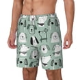thumbnail image 1 of Picia Puppy pattern Mens Swim Trunks with Compression Liner Stretch Beach Shorts Quick Dry with Zipper Pockets No-Chafing Board Shorts-3X-Large, 1 of 9
