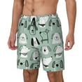 thumbnail image 1 of Picia Puppy pattern Mens Swim Trunks with Compression Liner Stretch Beach Shorts Quick Dry with Zipper Pockets No-Chafing Board Shorts-Medium, 1 of 9