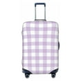 thumbnail image 1 of Picia Purple Checkboard Luggage Protector Cover Thicken Suitcase Protector Cover Fit 18-32 Inch Luggage-, 1 of 9
