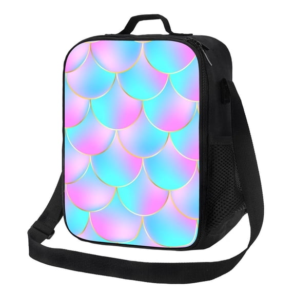Picia Purple Dragon Scales Lunch box Lunch bag for men women Large capacity Lunchbox Reusable Lunch bags Insulated Lunch bag Lunch box cooler