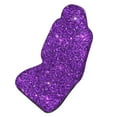 thumbnail image 1 of Picia Purple Glitter Print Waterproof Sweating Car Seat Cover for Post Gym Workout, Running, Beach and Hiking, Universal Fit Anti-Slip Bucket Seat Protector, 1 of 5