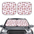 thumbnail image 1 of Picia Purple Mushroom 2 Piece Car Windshield Sun Shade Foldable | Foldable Sun Shield for Front Window Blocks UV Rays and Keeps Your Vehicle Cool-, 1 of 7