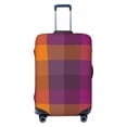 thumbnail image 1 of Picia Purple Yellow Buffalo Plaid Luggage Protector Cover Thicken Suitcase Protector Cover Fit 18-32 Inch Luggage-Small, 1 of 9
