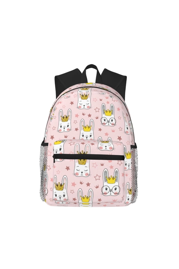 Queen For Rabbit Large Capacity Backpack Classic Style Backpack Casual Backpack Water-Resistant School Work Travel Outdoor Backpack