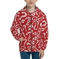 thumbnail image 1 of Picia Question Marks1 for Boys Fashion Full-zip Hoodies & Sweatshirts with Kangaroo Pocket,Zip-up Hooded Sweatshirt for Kid, Moisture Wicking & Breathable-Medium, 1 of 6