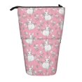 thumbnail image 1 of Picia Rabbit And Flower Print Telescopic Pencil Case, Telescopic Pen Holder Telescopic Pencil Pouch Bag Stationery Pencil Case Box Storage Organizer Makeup Bag, 1 of 6