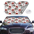 thumbnail image 1 of Picia Rabbit And Hedgehog Curved Windshield Sunshade Accordion Folding Style Auto Shade for Car Truck SUV Van Blocks UV Ray Sun Visor Protector -Small, 1 of 7