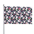 thumbnail image 1 of Picia Rabbit And Rose Printed Flag ,Rabbit And Rose Pattern Garden Flag Vertical Double,Yard Lawn Outdoor Decor 48x72", 1 of 9