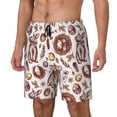 thumbnail image 1 of Picia Rabbit And Egg pattern Mens Swim Trunks with Compression Liner Stretch Beach Shorts Quick Dry with Zipper Pockets No-Chafing Board Shorts-X-Large, 1 of 9