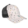 thumbnail image 1 of Picia Rabbit Forest Pattern Trucker Hat,Baseball Cap,Sun Protection Cap,Stylish Headwear,Leisure Cap,Outdoor Sports Cap, 1 of 1