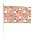 thumbnail image 1 of Picia Rabbit So Cute Printed Flag ,Rabbit So Cute Pattern Garden Flag Vertical Double,Yard Lawn Outdoor Decor 48x72", 1 of 9