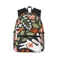thumbnail image 1 of Picia Rabbits on Floral Large Capacity Backpack Classic Style Backpack Casual Backpack Water-Resistant School Work Travel Outdoor Backpack, 1 of 8