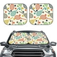 thumbnail image 1 of Picia Racket and Tennis Ball 2 Piece Car Windshield Sun Shade Foldable | Foldable Sun Shield for Front Window Blocks UV Rays and Keeps Your Vehicle Cool-Large, 1 of 7