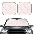 thumbnail image 1 of Picia Rainboe And Rabbit 2 Piece Car Windshield Sun Shade Foldable | Foldable Sun Shield for Front Window Blocks UV Rays and Keeps Your Vehicle Cool-Medium, 1 of 7