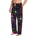 thumbnail image 1 of Picia Rainbow Jellyfishes Mens Soft Woven Cotton Elastic Waistband Sleep Pajama Pant Lounge Sleep Pant With Pockets And Drawstring-Small, 1 of 9