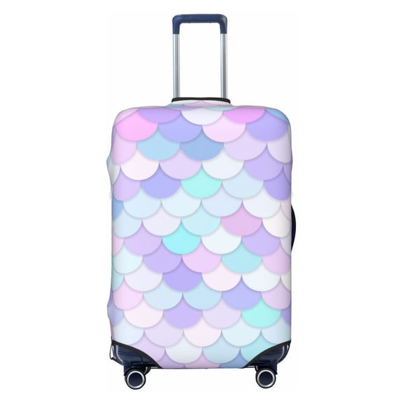 Picia Rainbow Scales Luggage Protector Cover Thicken Suitcase Protector Cover Fit 18-32 Inch Luggage-Medium