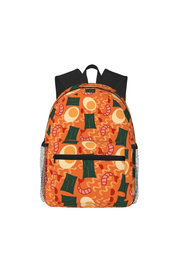 Ramen Noodle Soup Large Capacity Backpack Classic Style Backpack Casual Backpack Water-Resistant School Work Travel Outdoor Backpack