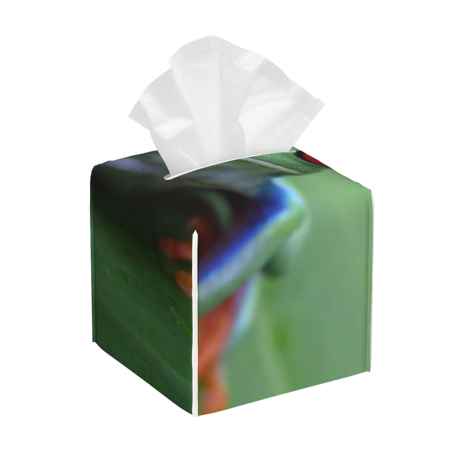 Picia Red-Eyed Tree Frog-1 Pattern Tissue Box Cover,PVC Leather Square ...