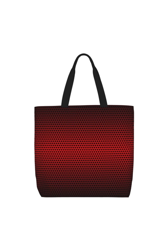 Red Geometric for Tote Bag for Women with Zipper, Gym Tote with Compartments, Laptop Work Tote Nurse Dance Yoga Bag for Sport, Travel