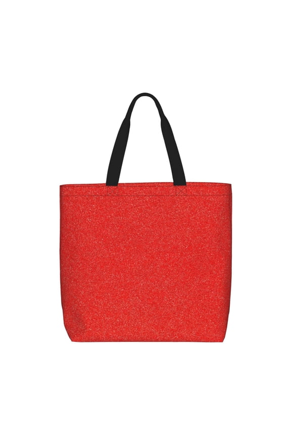 Red Glitter for Tote Bag for Women with Zipper, Gym Tote with Compartments, Laptop Work Tote Nurse Dance Yoga Bag for Sport, Travel