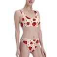 thumbnail image 1 of Picia Red Ladybug Women's High Waisted Bikini Scoop Neck Swimsuit Two Pieces Bathing Suit-XX-Large, 1 of 8