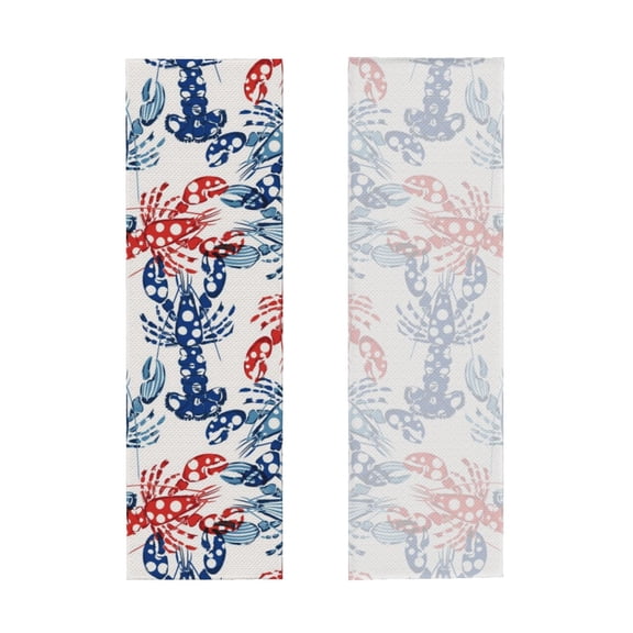 Picia Red Lobster Pattern Cooling Towels (40"x12") Cool Towel, Cold Towel, Microfiber Soft Breathable Chilly Ice Towel
