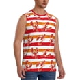 thumbnail image 1 of Picia Red Lobster mens Cotton Tank Undershirts , Moisture-wicking Ribbed Tanks, Lightweight Cotton Tank Undershirts-3X-Large, 1 of 8